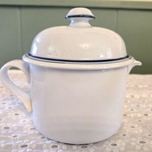 Dansk Christianshavn Blue Bistro Lidded Creamer Portugal In Mint Condition